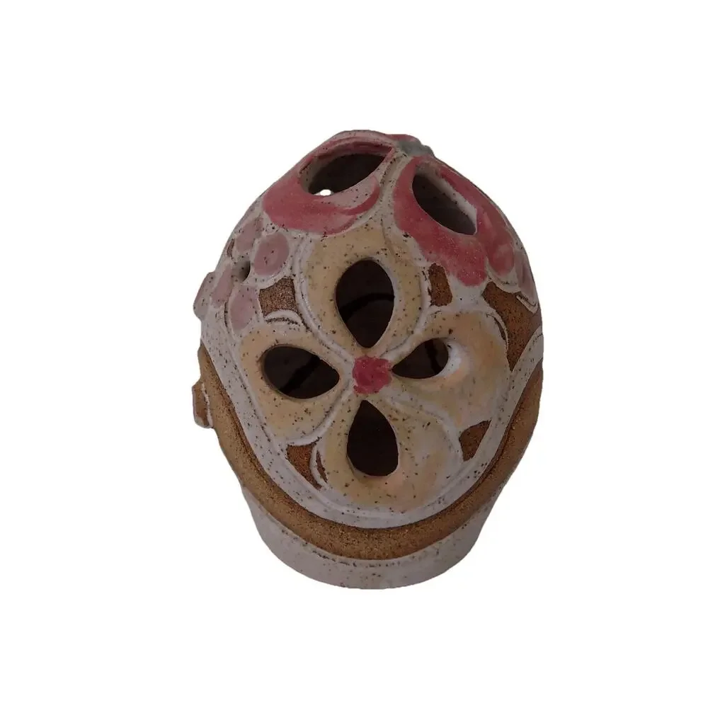 Vintage Judy Brater Pottery Tea Light Candle Holder Ceramic Signed